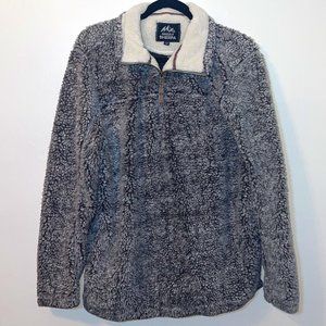 Gray Grizzly Sherpa Quarter Zip, L